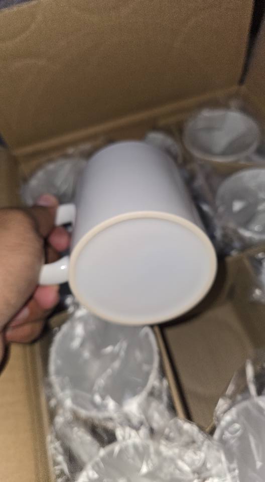 Caja de tazas blancas de 11oz de 36 unidades para sublimar