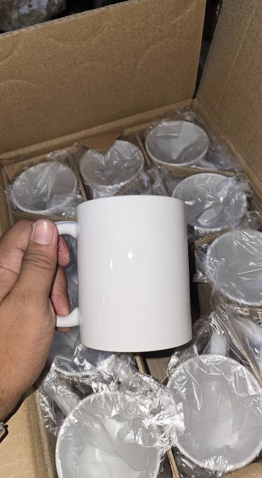 Caja de tazas blancas de 11oz de 36 unidades para sublimar