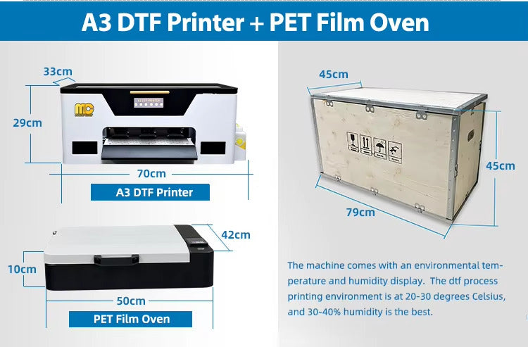 Ploter A3 para DTF con cabezal Xp600