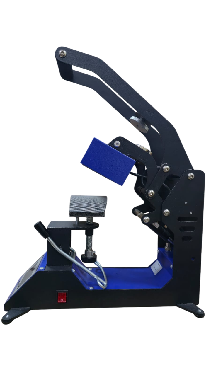 Plancha para Estampar Gorras con Apertura Automatica y Panel Tactil Tactil