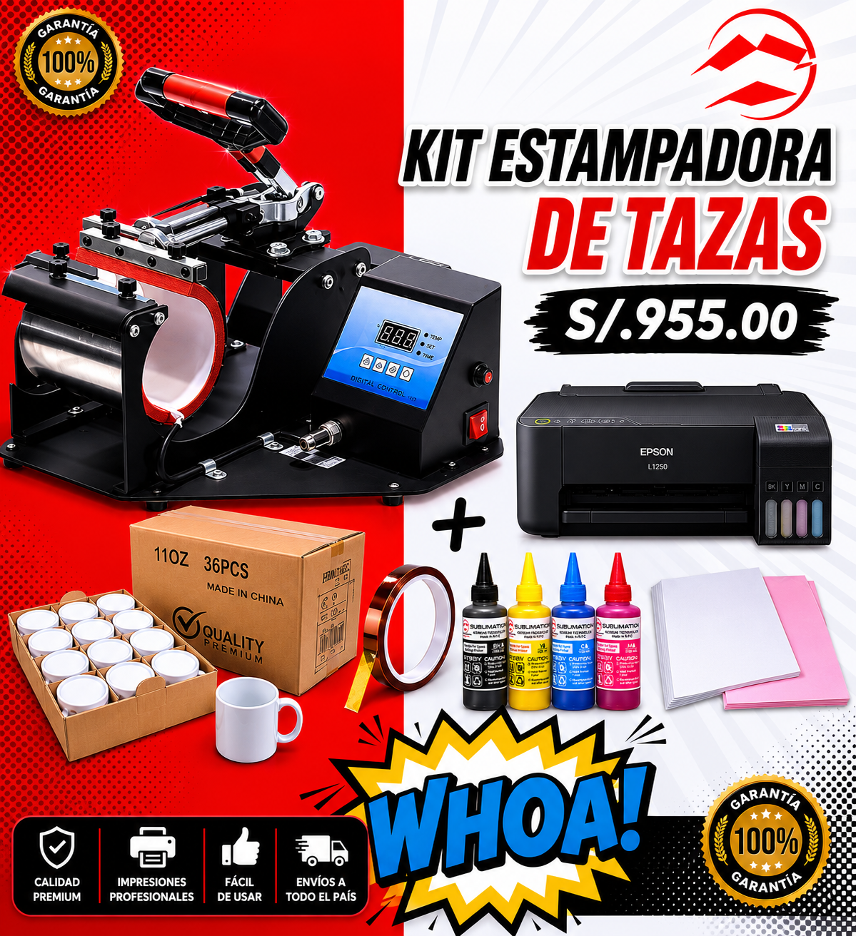 Kit de Sublimación para Tazas