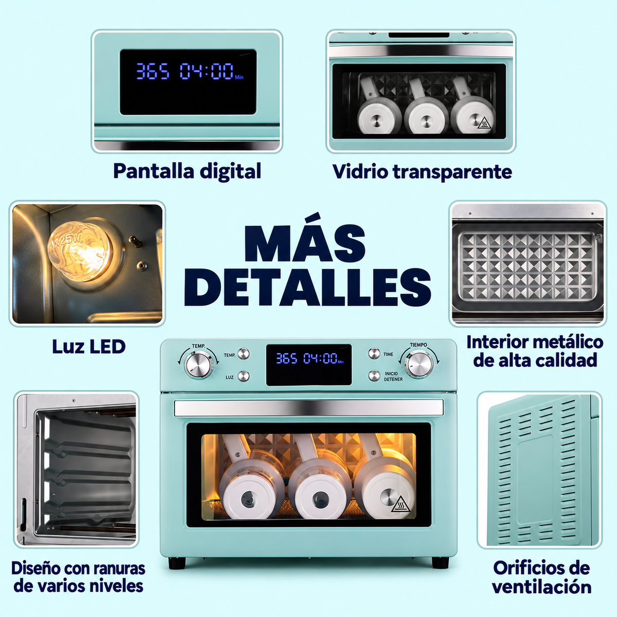 Horno de sublimación capacidad 30lts