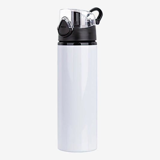 Tomatodo blanco sublimable de 750 ml con tapa deportiva