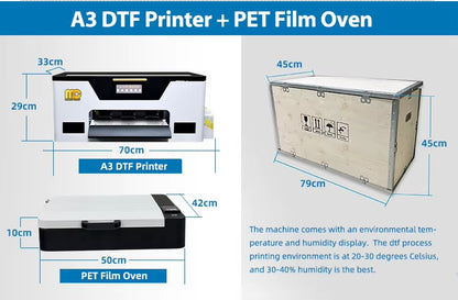 Ploter A3 para DTF con cabezal Xp600