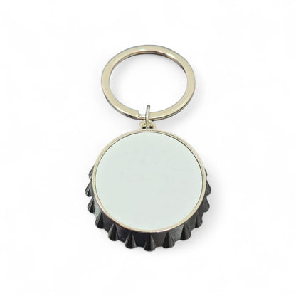 Llavero Metálico Sublimable Circular Destapador