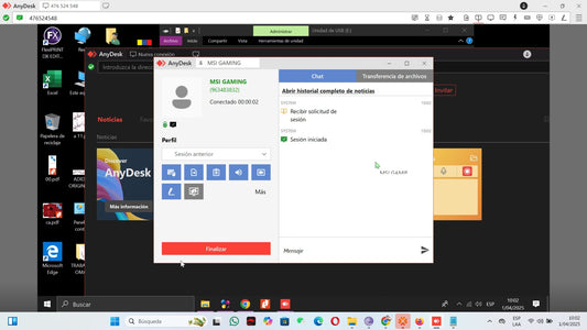 Asitencia Tecnica Remota (Anydesk, Teamviewer, googlemeet)