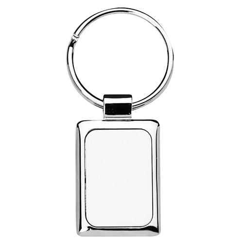 Llavero Metalico Sublimable Forma Rectangular incluye cajita
